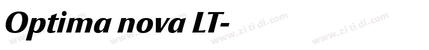 Optima nova LT字体转换